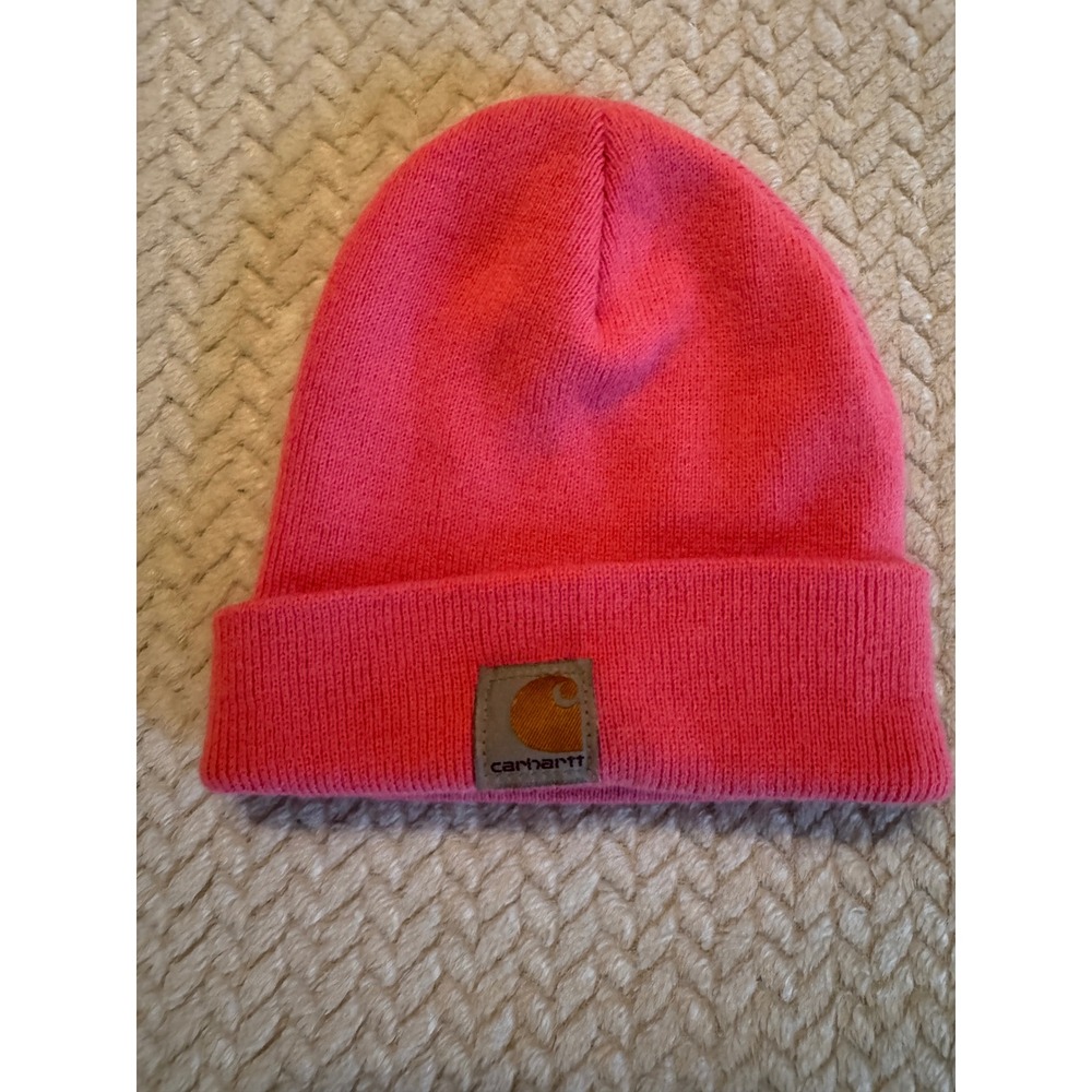 Carhartt Kids Pink Acrylic Watch Hat Beanie AH8905 Made in USA OSFM
